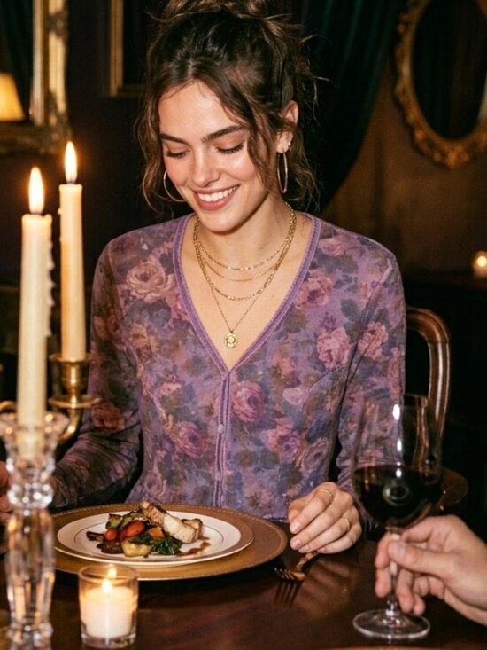 Victoria's Secret Dresses & Skirts - MODA INT'L Vintage Victoria's Secret 90s Plum Floral Empire Waist Tunic Dress